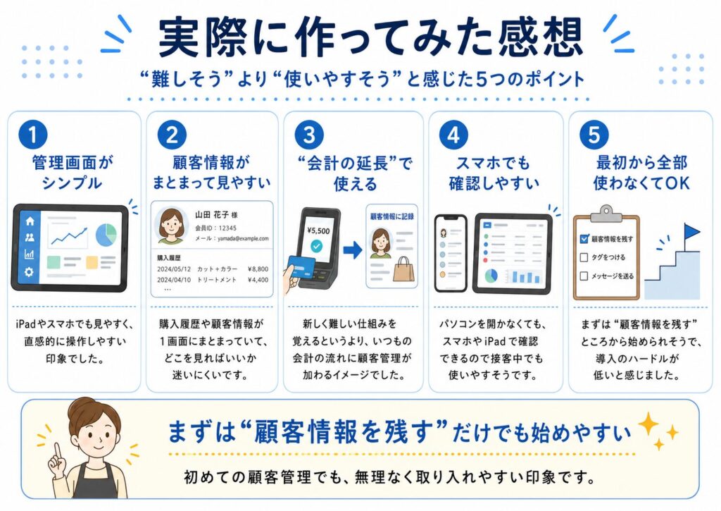スクエアの顧客管理実際に使ってみた感想