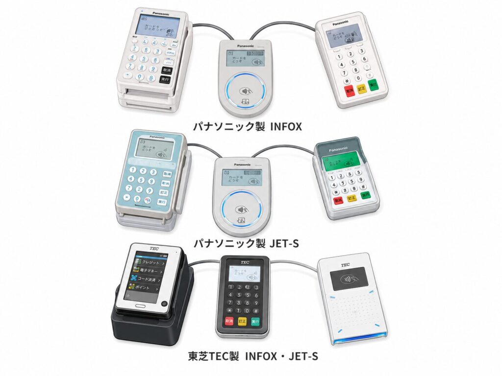 全東信で提供されていたクレジットカード決済端末のイメージ画像
